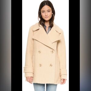 Free People Harnie Collar Peacoat (Wool Blend)